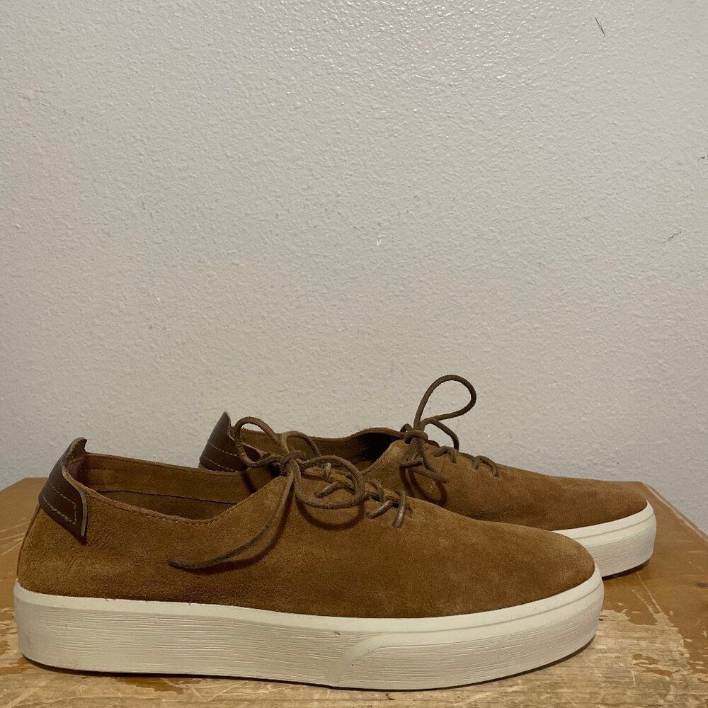 Frye Beacon Brown Suede Leather Low-Top Sneakers Mens Size 13